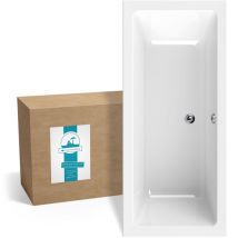 Calmwaters Rechteck-badewanne 170x75 Cm, Acrylwanne Modern Select, Duo-badewanne Für Zwei Personen, Ergonomische Körperformbadewanne, Maße 170 X 75 Cm