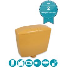 Calmwaters Spülkasten Curry Mit Spül-stopp-funktion, 6-9 Liter Spülmenge, Aufputzspülkasten Wc Schmal, Flacher Spülkasten Elements, Aufputz-montage, 