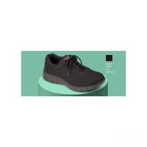 Zapatilla sanitaria tipo blucher con corte de rejilla y plantilla acolchada Dian calpe 37 Negro