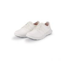 Shoes For Crews - Calzado de trabajo para mujer con plantilla acolchada, hostelería karine 36 Blanco