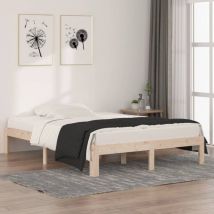 Maisonchic - Cama - 135x190 cm, Estructura de cama doble sin colchón