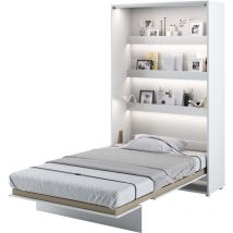 Lenart Cama abatible bed concept 02 120x200 vertical blanco mate