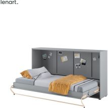 Cama abatible Lenart Concept Pro CP06 90x200 horizontal gris mate