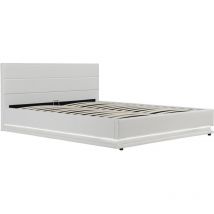 Habitat Et Jardin - Cama con led 'Anastasia'- 160 x 200 cm - Blanco