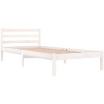 Estructura de cama sin colchón madera pino blanco 90x200 cm vidaXL