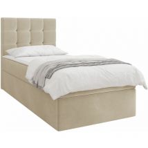 Mobilier1 - Cama continental Comfivo 403, Manila 02, Continental, Individuales, 90x200, Somieres, 92x206x112cm