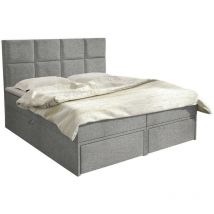 Cama continental Eugene 101, Muna 08, Doble, Continental, 140x200, Tapiz, Somieres, 140x207x120cm