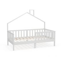 Cama de casa Justus, Blanco, 80x160 cm Vitalispa