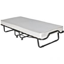 Veraflex - Cama de invitados / Cama plegable con colchón y envoltura 200x90x40 cm