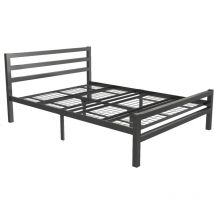 Design Ameublement - Cama de matrimonio metálica con Cabecero Color Negro Modelo Niki Para Colchón de 135x190