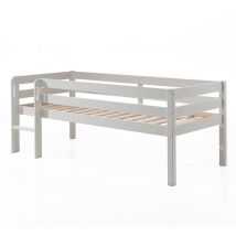 Vipack - Cama de media altura 90x200 con somier Pino Blanco