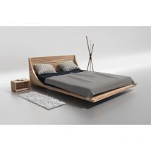 Cama doble RUSS madera maciza roble 200x200 cm