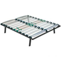 Pardo - Somier Ergos fijo Bi-lamina reforzado con reguladores 135x182 cm