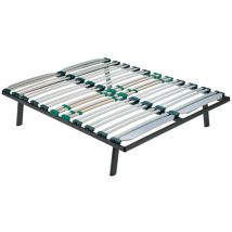 Somier Ergos fijo Pardo Bi-lamina reforzado con reguladores 150x190 cm