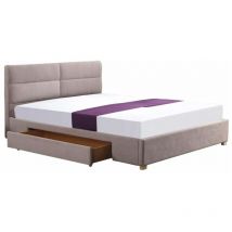 Cama Houston 586, Beige, Doble, 160x200, Tapiz, Somieres, 170x216x95cm