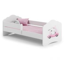 Fala - Cama infantil 160x80 con barandilla - Gato