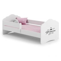 Cama infantil Wave 140x70 con barandillas - Princesa