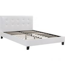 Cama "Julia" color Blanco - 140 x 190 cm