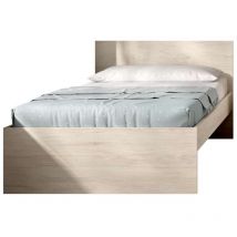 DKT - Cama juvenil Sam de 90 cm en natural, 68cm(alto) 96cm(ancho) 195cm(largo)