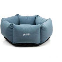 Cama para perro Gloria hondarribia azul 60 x 60 cm hexagonal