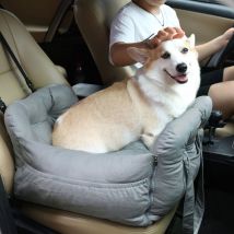 Bingopaw - Cama Perro Coche Asiento:Transportin Protector Silla Cubre Asiento Coche para Mascotas Perro Pequeño Mediano Gato Tipo Cuna Acolchada con