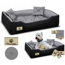 Cama para perros Prestige parque infantil 145x115 cm impermeable gris