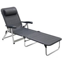 Crespo - cama aluminio reforzado plegable color 40 gris - AL/233-MA-40