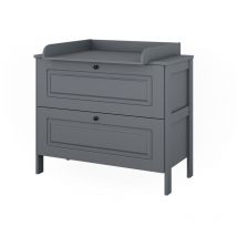 Cambiador Ajaton, Gris, 108 x 98 cm con 2 cajones, Vitalispa