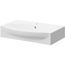 Wholesale Domestic Cambra 600mm x 400mm Rectangular Wall Hung Basin with 1 Tap Hole