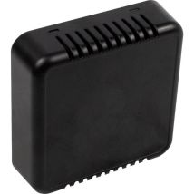 Axxatronic – cbrs01vbkcon – Alloggiamento sensore ambiente con feritoie di ventilazione, nero – 86mm x 86mm x 25.5mm