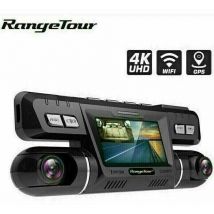 Caméra 170 Degrés Dash Cam 4K WiFi gps Range Tour - Double Lentille, Full hd 1080P + 1080P, Voiture dvr, Enregistreur Vidéo, Capteur Sony, Vision
