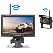 Caméra De Recul Sans Fil + Kit Moniteur Lcd 7' 12v - 24v Kit De Système De Parking Pour Caméra De Vision Nocturne Étanche Pour Rv/bus/remorque/