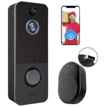 Treetalk - Caméra de sonnette sans fil, avec détection de mouvement, stockage en nuage, image hd en direct, vision nocturne, compatible Wi-Fi 2,4 g