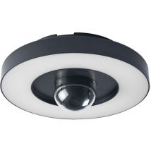 Ledvance - Applique extérieur smart+ + caméra, blanc chaud 3000K, boîtier en polycarbonate de haute qualité gris foncé, haut-parleur intégré, carte
