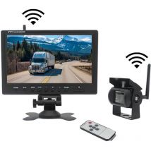 Anpviz - Caméra de surveillance interieur / exterieur Caméra de recul sans fil pour véhicule 2,4 GHz, moniteur lcd 9 pouces pour camion, bus,
