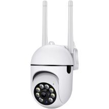 Gotrays - Caméra de Surveillance WiFi Extérieure Full hd Wi Fi cctv sans fil de sécurité Vision lumineuse Télécommande intérieure 360 degrés 1080p