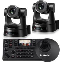 Fomako - Caméra ptz avec zoom optique 30x, suivi automatique par ia, PoE, hdmi, pack ptz pour culte, contrôleur de caméra ptz, BH302 (pack ptz