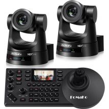 Caméra ptz Fomako ndi (certifiée ndi 6 et ndi HX3), suivi automatique par ia, zoom optique 20x, PoE, hdmi, pour le culte, contrôleur ptz, BN202 (pack