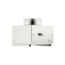 Camera raccolta ceneri per tubo da 120mm in acciaio inox 8 decimi