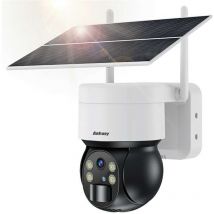 Caméra solaire intelligente PTZ WiFi avec panneau solaire 5W ASC006-WF - blanc