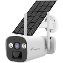 Nivian - Camara Ip 2,8mm 2k 4g Lte Bateria Nv-cam01-solar4g