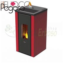 Pegaso - Vera - Estufa de pellet roja de 7 Kw
