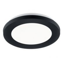 Reality - Camillus Plafón Redondo Led Regulable Negro IP44 Ø17 cm Trio Lighting