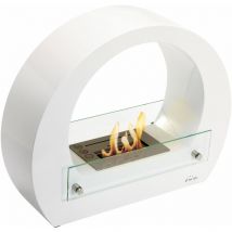 Purline - Camino a etanolo in acciaio con fiamma regolabile saturn w