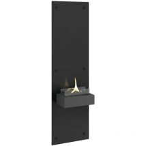 Caminetto da parete ricaricabile Alto Nero Tenderflame