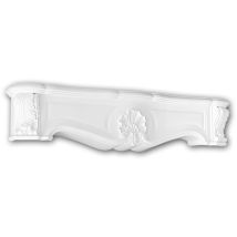 Caminetto decorativo 164001 Profhome elemento decorativo design classico senza tempo bianco