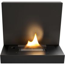 Tenderflame - Caminetto Piano Nero da parete ricaricabile TenderFuel