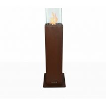 Iperbriko - Camino a Bioetanol de Jardín para Exterior Capri 70 Ruggine - Elegancia Íntima y Ecológica