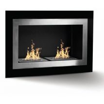 Bioethanol Einbaukamin 'Beijing' Edelstahl 7 Kw Modernes Dekor 90 cm