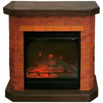 Camino Elettrico bricchetto effetto mattoni